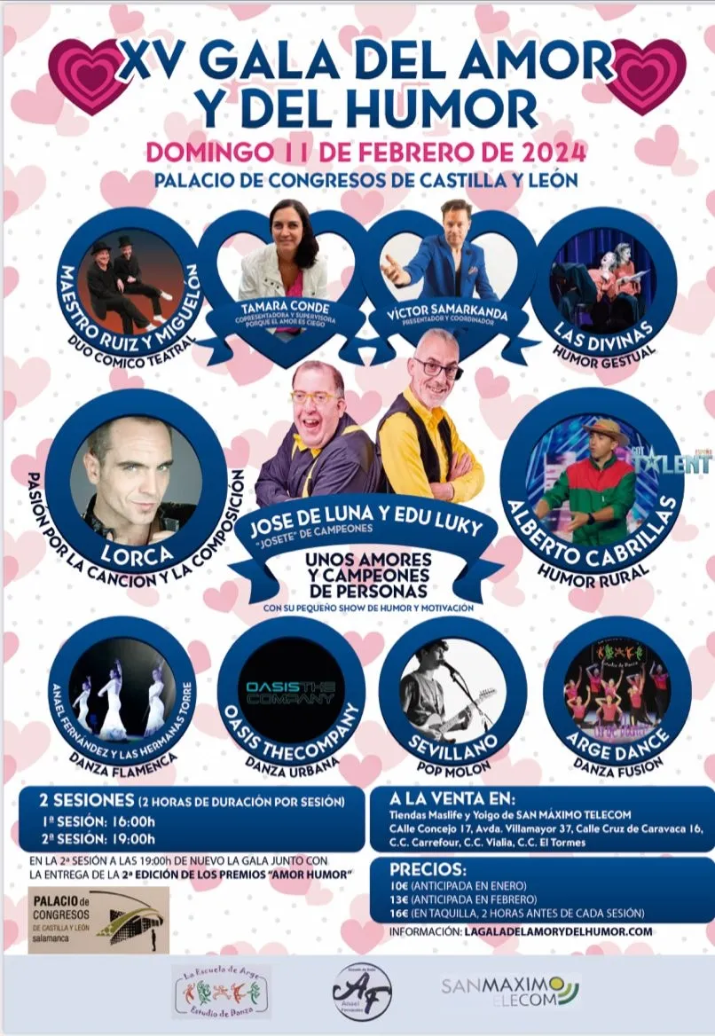 Foto 2 - La XV Gala del Amor y del Humor vuelve con novedades y m&aacute;s sesiones en febrero