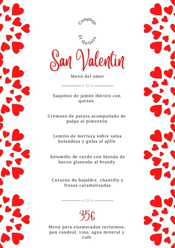 Foto 2 - El Complejo El Quijote invita a los enamorados a celebrar 'el Amor' en Vitigudino con una cena muy especial   