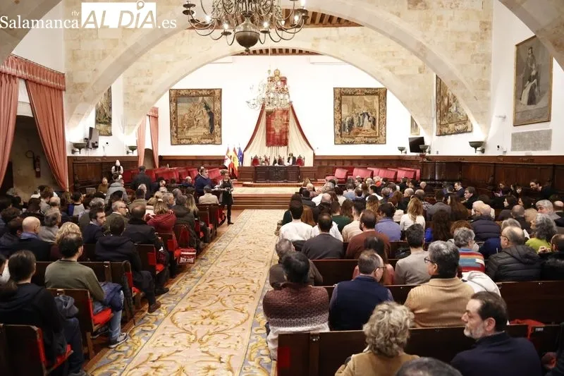 Sesión constituyente del Claustro de la Universidad de Salamanca. Foto de David Sañudo