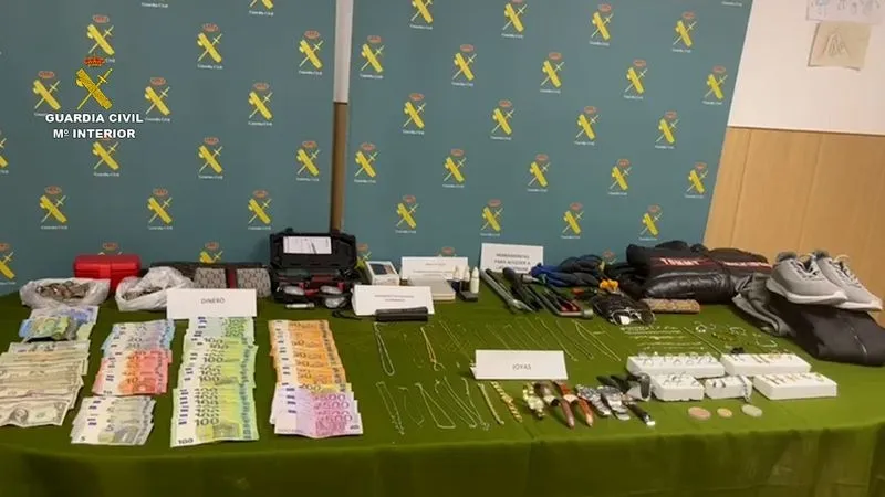 Operación 'Volcado' de la Guardia Civil. Foto de la Guardia Civil