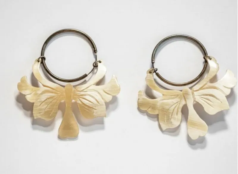 Pendientes de asta de toro