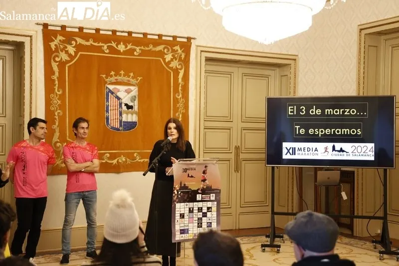 Presentación en el Ayuntamiento de Salamanca de la XII edición de la Media Maratón Ciudad de Salamanca. Foto David Sañudo