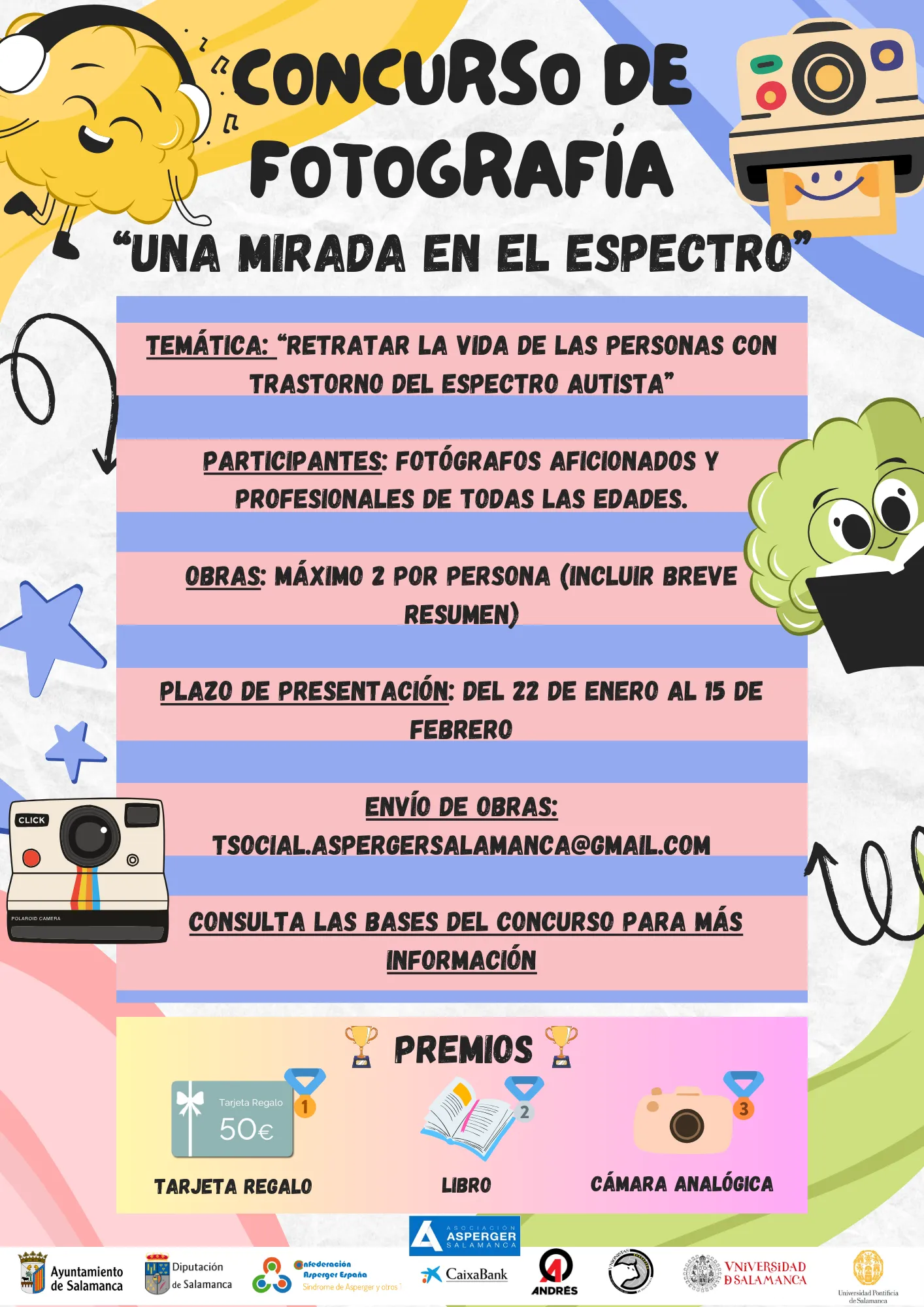 Concurso de fotografía, charlas o jornadas técnicas para concienciar sobre el Síndrome de Asperger-TEA de Salamanca