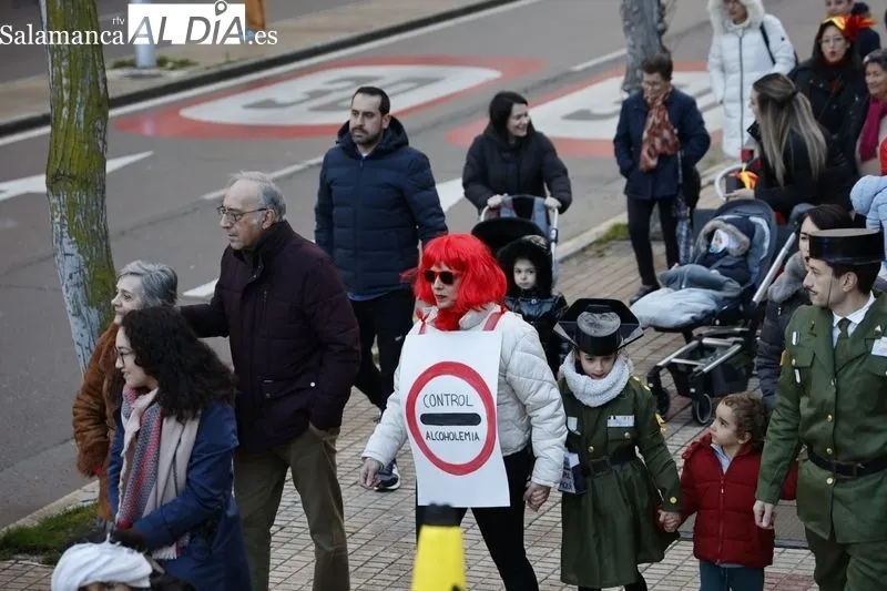 Batucada Blocco Charro y pasacalles de disfraces en Garrido. Fotos: David Sañudo