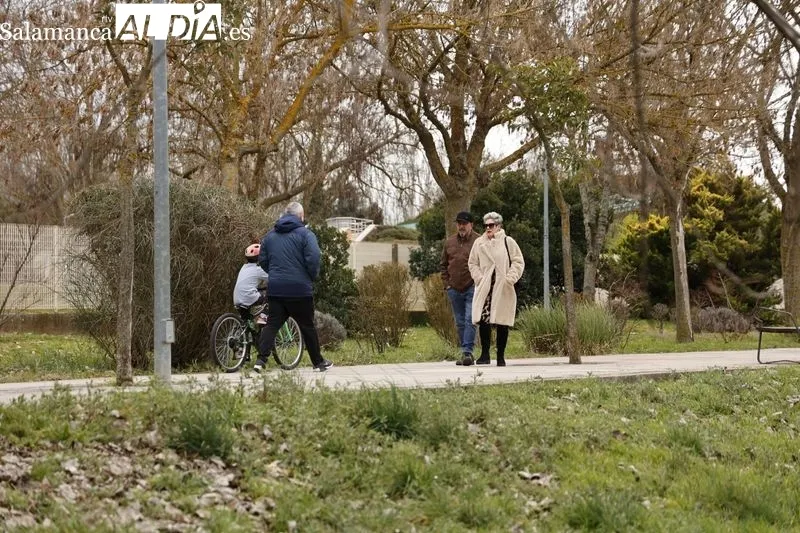 Ambiente este domingo en la ribera del Tormes y en el Rastro. Fotos: David Sañudo
