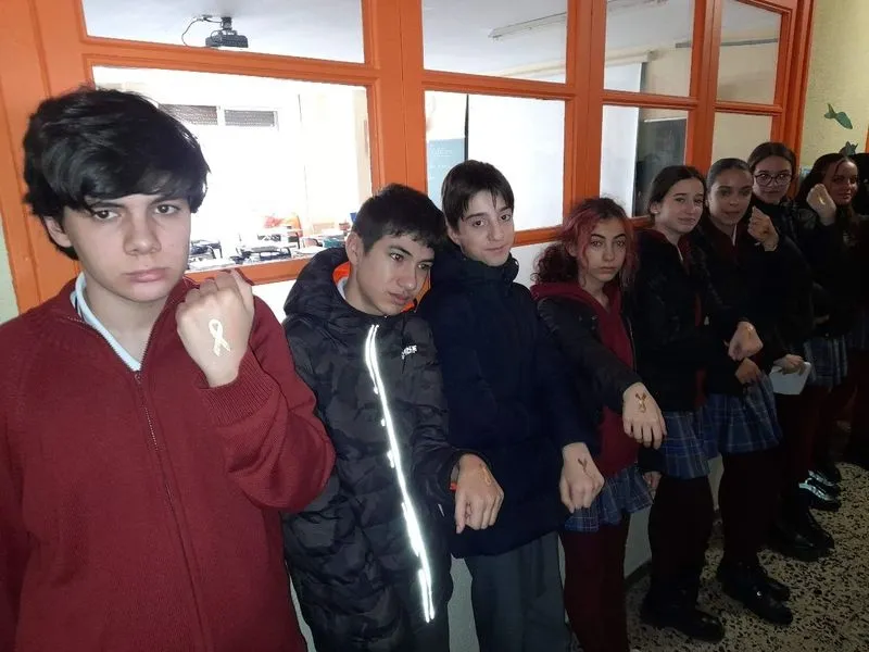 Foto 7 - Actividades en el colegio San Juan Bosco de Salamanca por el D&iacute;a Internacional del C&aacute;ncer Infantil