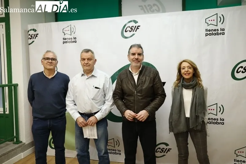 Reunión del Consejo Sindical de CSIF Salamanca con el presidente autonómico, Benjamín Castro. Fotos: David Sañudo