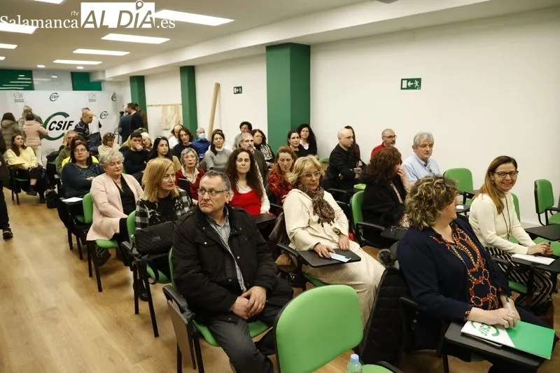 Reunión del Consejo Sindical de CSIF Salamanca con el presidente autonómico, Benjamín Castro. Fotos: David Sañudo