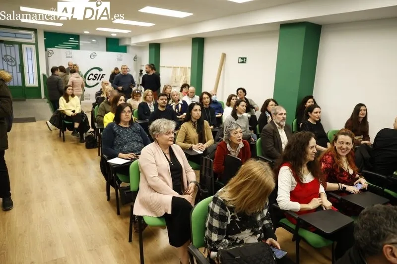 Reunión del Consejo Sindical de CSIF Salamanca con el presidente autonómico, Benjamín Castro. Fotos: David Sañudo