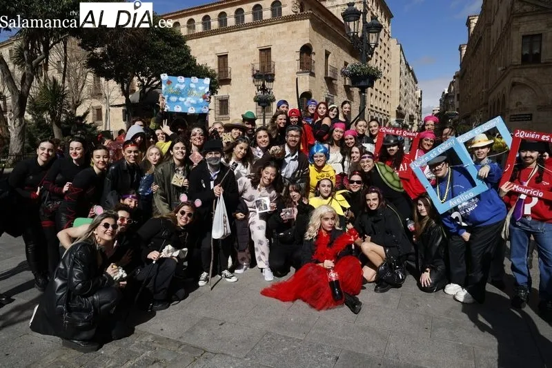 Estudiantes de Psicología de la USAL celebran sus fiestas. Fotos: David Sañudo