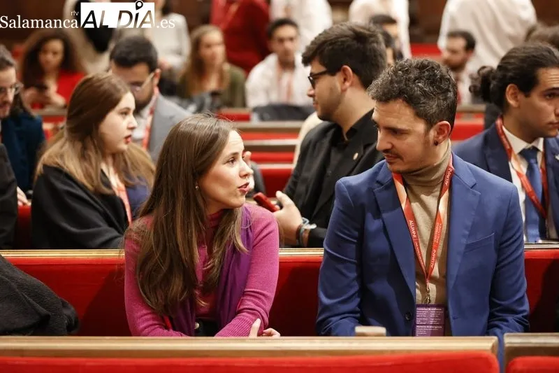 El Paraninfo de la USAL ha acogido la inauguración del V encuentro entre la Coordinadora de Representantes de Estudiantes de Universidades Públicas y la Conferencia de Rectores de las Universidad. Fotos: David Sañudoes Españolas
