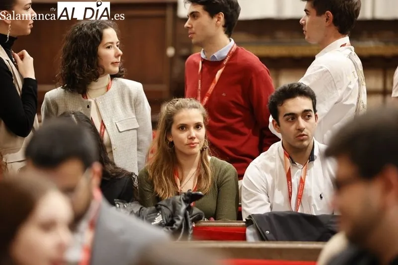 El Paraninfo de la USAL ha acogido la inauguración del V encuentro entre la Coordinadora de Representantes de Estudiantes de Universidades Públicas y la Conferencia de Rectores de las Universidad. Fotos: David Sañudoes Españolas