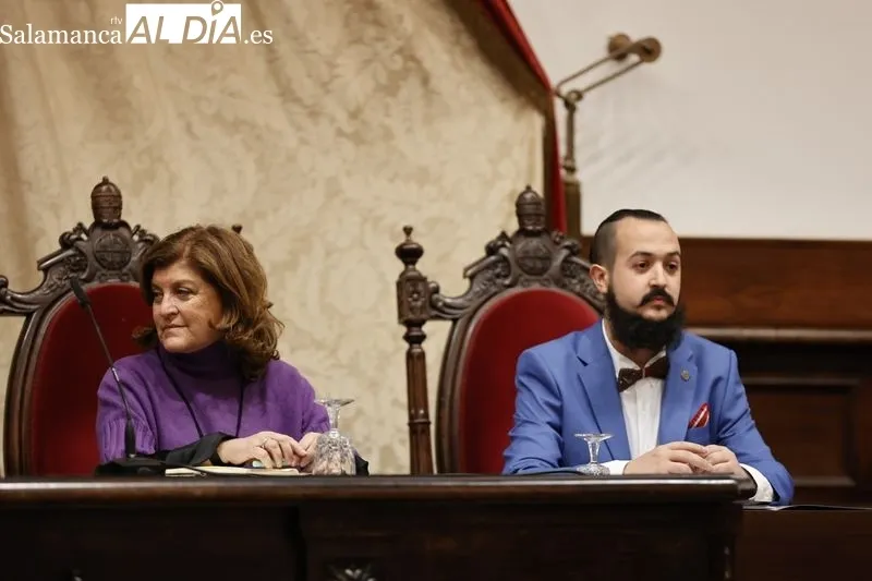 El Paraninfo de la USAL ha acogido la inauguración del V encuentro entre la Coordinadora de Representantes de Estudiantes de Universidades Públicas y la Conferencia de Rectores de las Universidad. Fotos: David Sañudoes Españolas