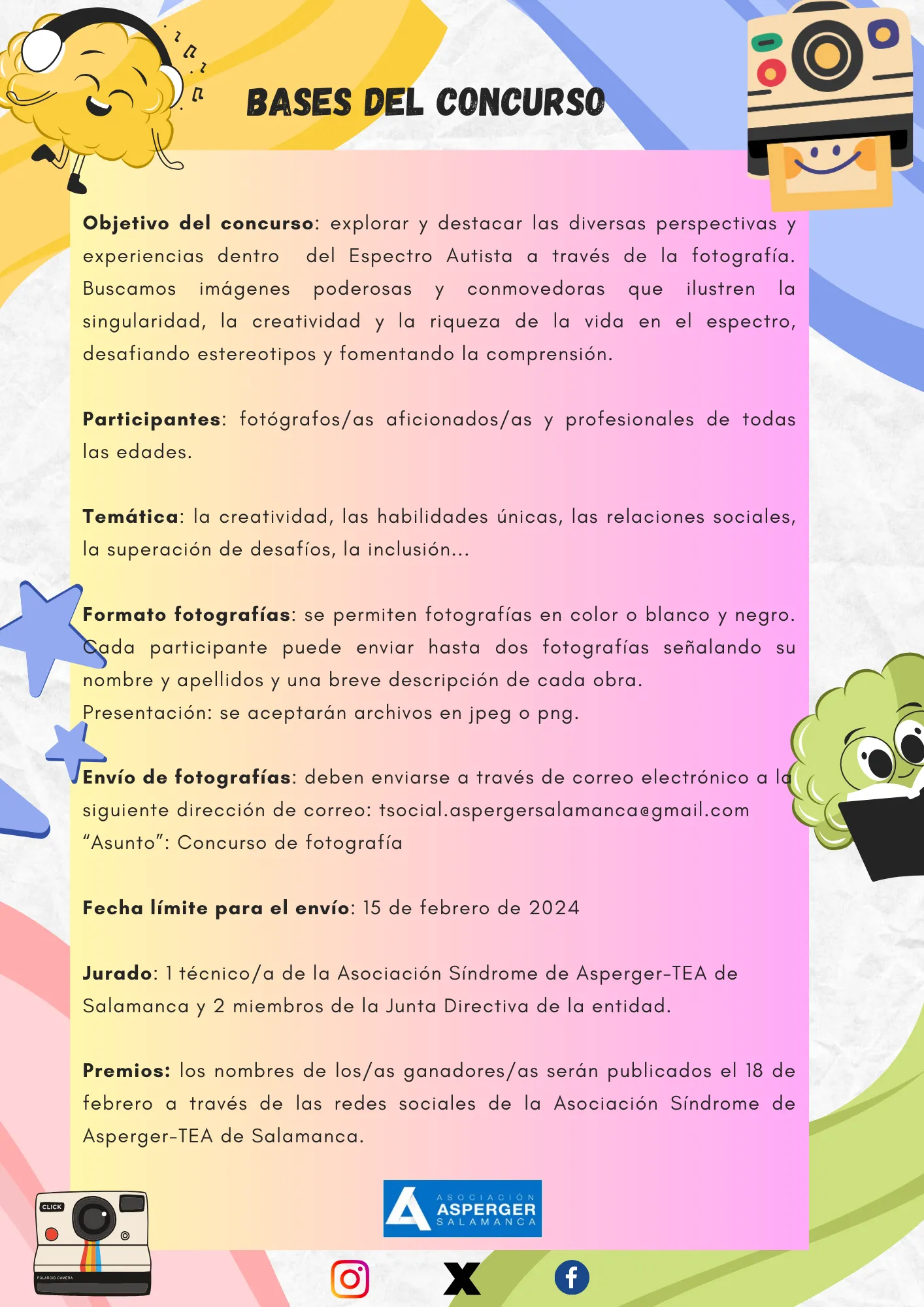 Concurso de fotografía, charlas o jornadas técnicas para concienciar sobre el Síndrome de Asperger-TEA de Salamanca