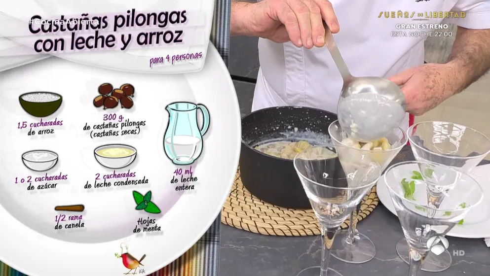Foto 4 - Karlos Argui&ntilde;ano cocina en Antena 3 una receta enviada desde Serradilla del Llano