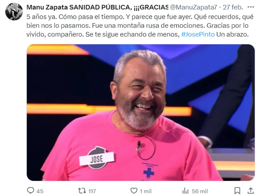 Foto 2 - Julia Otero y Manu Zapata recuerdan en Onda Cero el fallecimiento de Jos&eacute; Pinto
