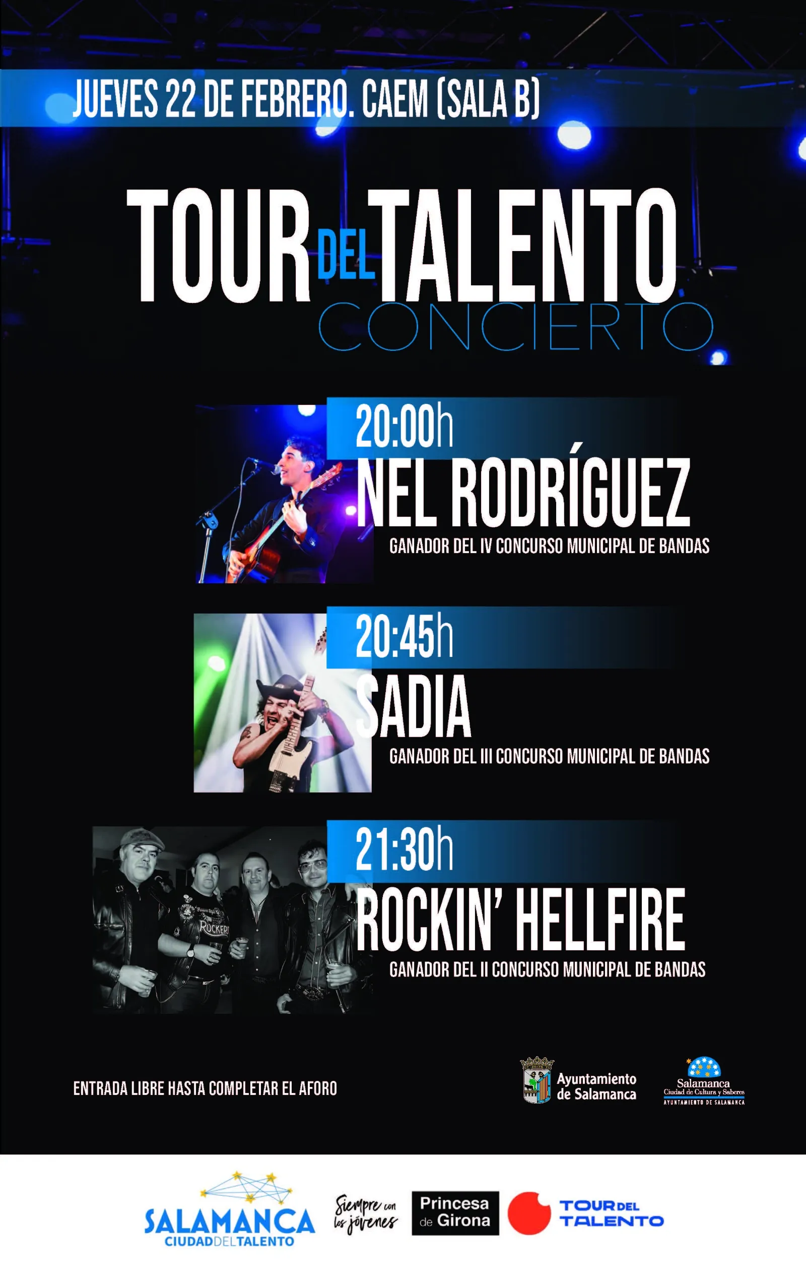 Sadia, artista salmantino de rock clásico en español.