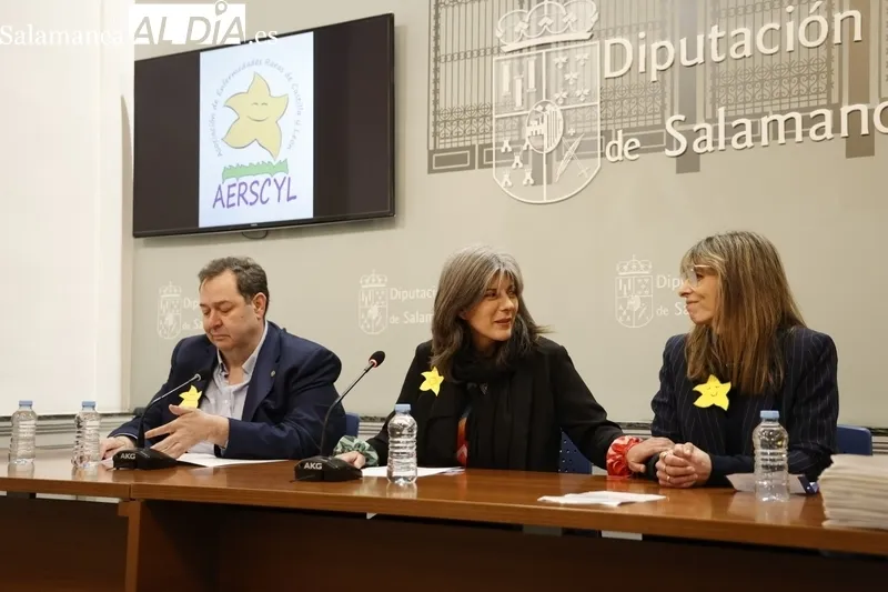 Presentación en la Diputación de la campaña de la Asociación de Enfermedades Raras. Fotos: David Sañudo.