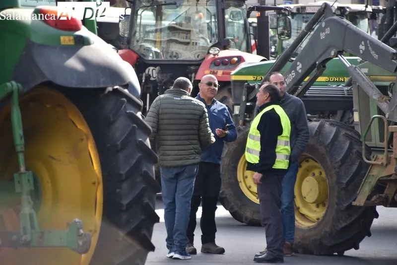 Tractorada en el centro de Salamanca | FOTOS: V. Martins 