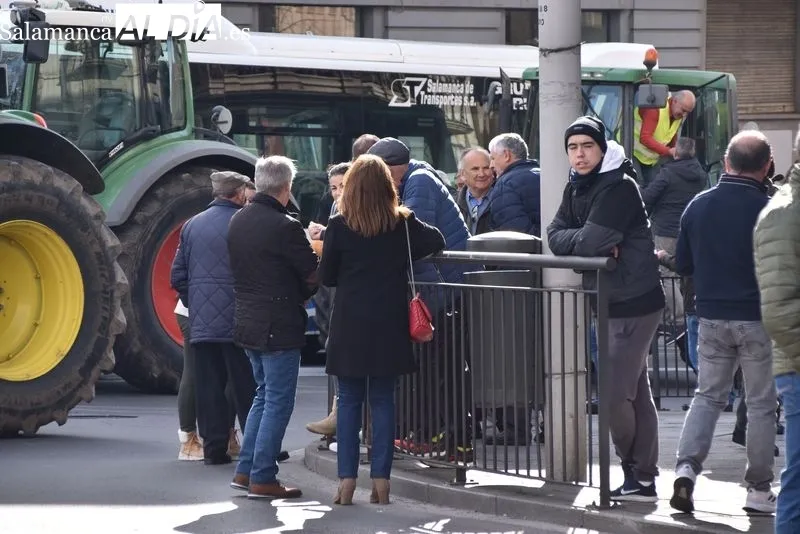 Tractorada en el centro de Salamanca | FOTOS: V. Martins 