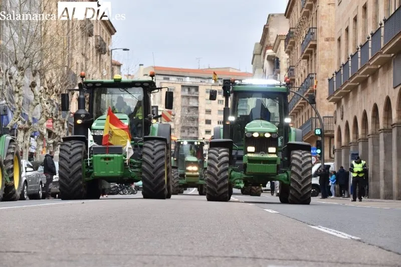 Agricultores y ganaderos en el centro de Salamanca | FOTOS: Vanesa Martins 