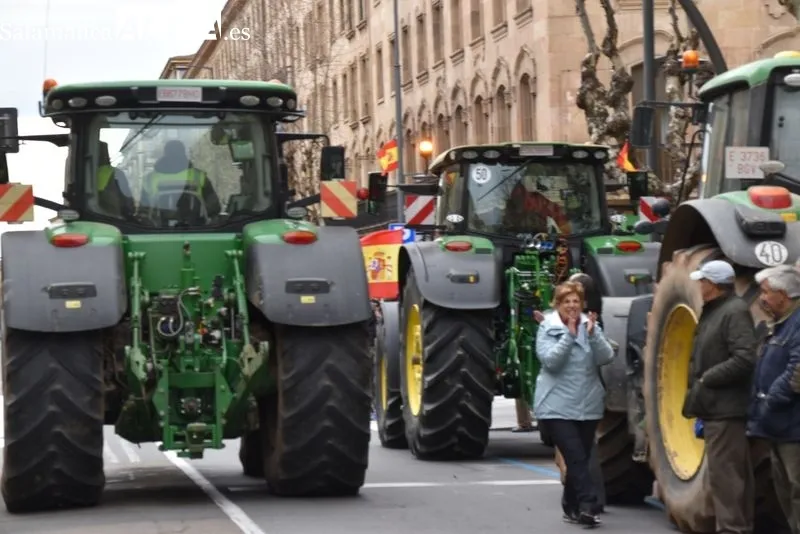 Agricultores y ganaderos en el centro de Salamanca | FOTOS: Vanesa Martins 