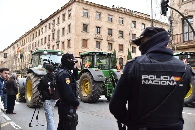 Agricultores y ganaderos en el centro de Salamanca | FOTOS: Vanesa Martins 