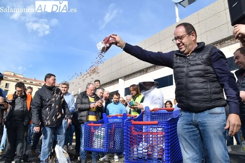 Los tractores vuelven a Salamanca para tomar la zona de Carrefour | FOTOS: Vanesa Martins 