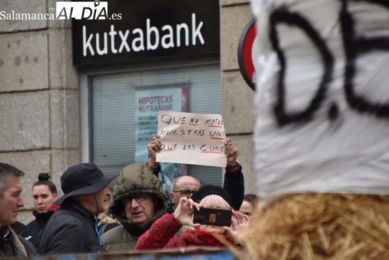 Agricultores y ganaderos en el centro de Salamanca | FOTOS: Vanesa Martins 