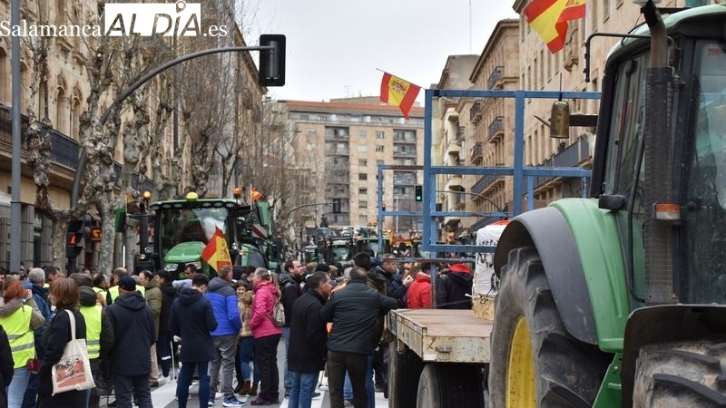 Imagen de la protesta que tuvo lugar ayer viernes en Salamanca / VANESA MARTINS 