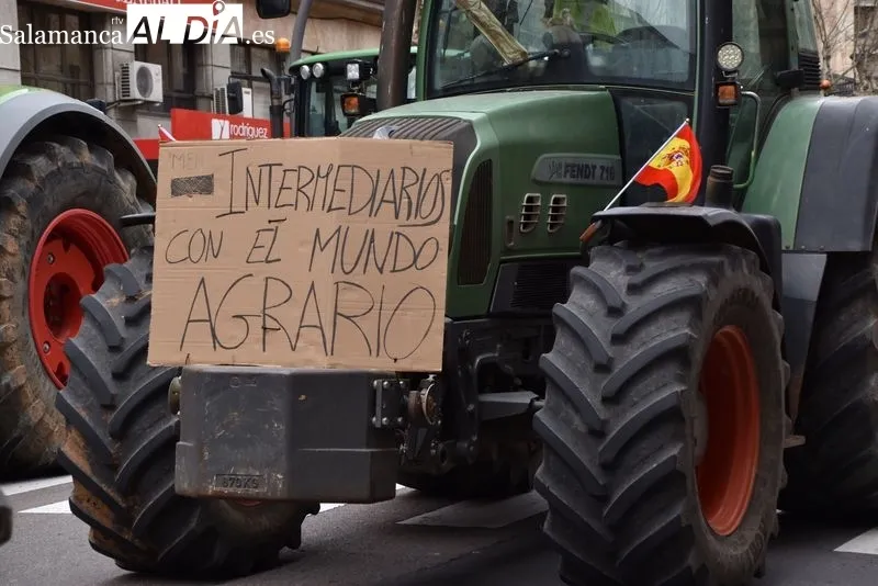 Agricultores y ganaderos en el centro de Salamanca | FOTOS: Vanesa Martins 