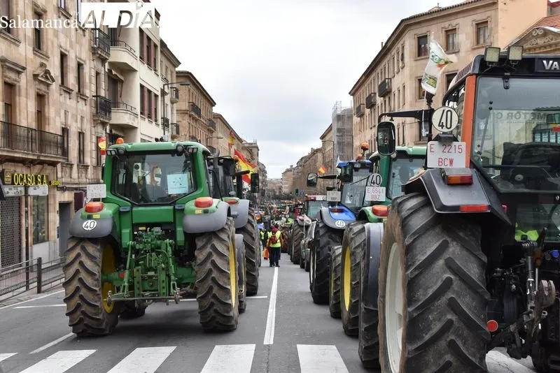 Agricultores y ganaderos en el centro de Salamanca | FOTOS: Vanesa Martins 