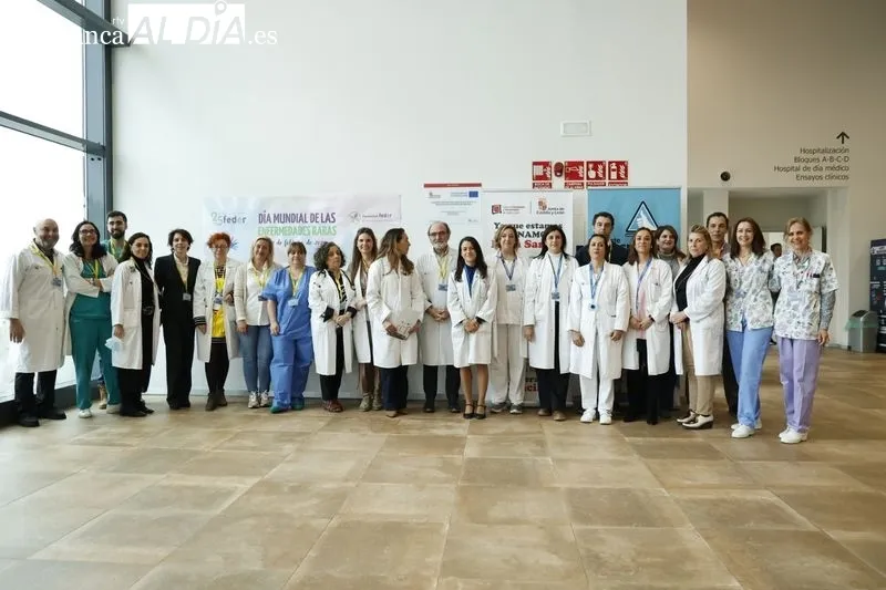 Acto del Día Mundial de las Enfermedades Raras en el Hospital Universitario de Salamanca. Foto de David Sañudo