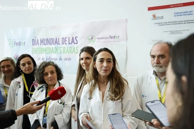 Acto del Día Mundial de las Enfermedades Raras en el Hospital Universitario de Salamanca. Foto de David Sañudo