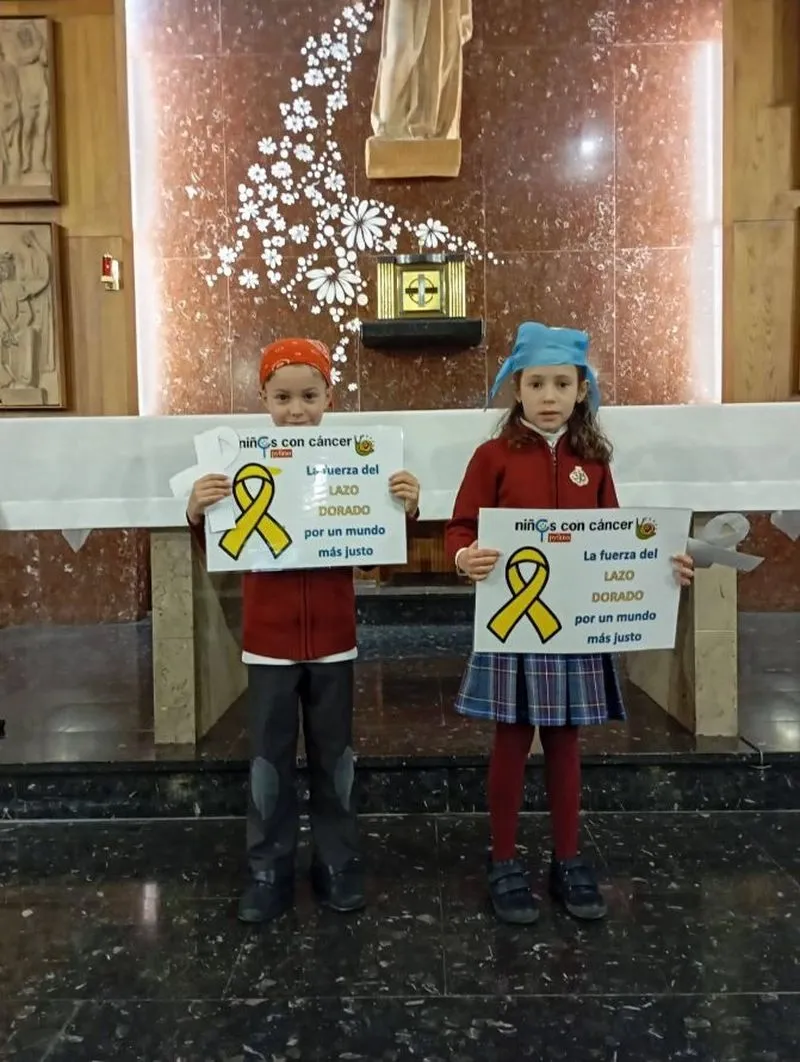 Foto 4 - Actividades en el colegio San Juan Bosco de Salamanca por el D&iacute;a Internacional del C&aacute;ncer Infantil