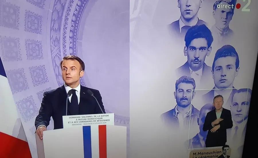 Foto 3 - Macron preside la entrada en el Pante&oacute;n de Par&iacute;s de Celestino Alfonso y sus camaradas de la resistencia