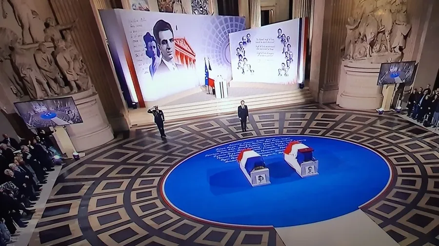 Foto 2 - Macron preside la entrada en el Pante&oacute;n de Par&iacute;s de Celestino Alfonso y sus camaradas de la resistencia