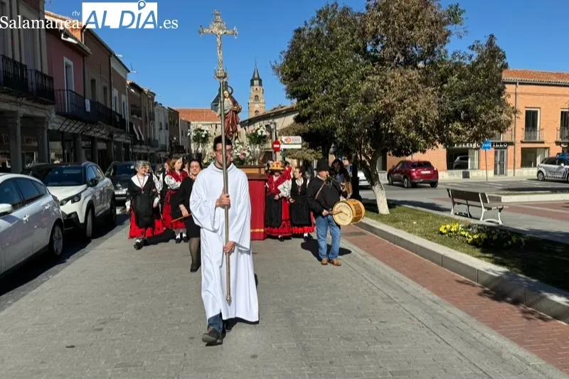 La procesión de Santa Águeda recorría las calles de Peñaranda 