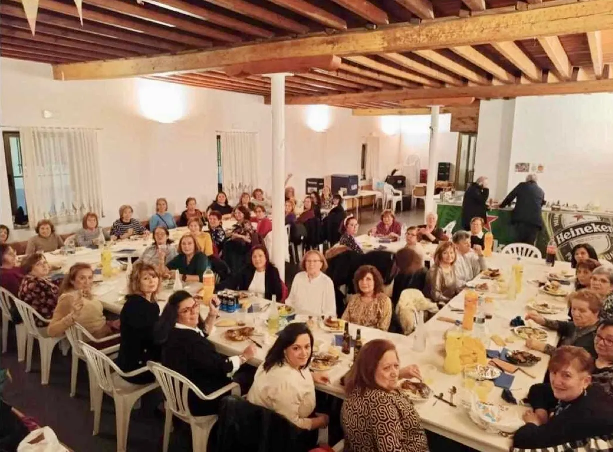 Las águedas de Aldeaseca celebraban una gran cena para despedir sus festejos