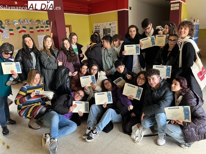 El IES Campo Charro hace de anfitrión para alumnos italianos en un nuevo proyecto Erasmus 