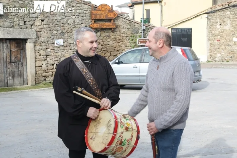 Celebración de la fiesta de las águedas en Mieza / CORRAL 