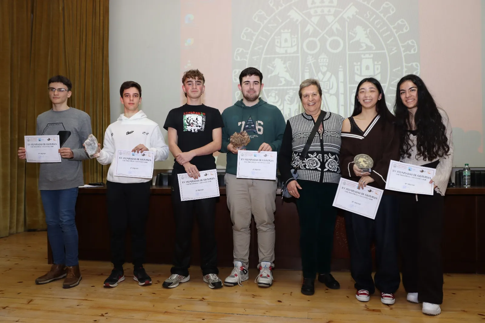 Entrega de premios de la Olimpiada de Geología en su fase territorial.
