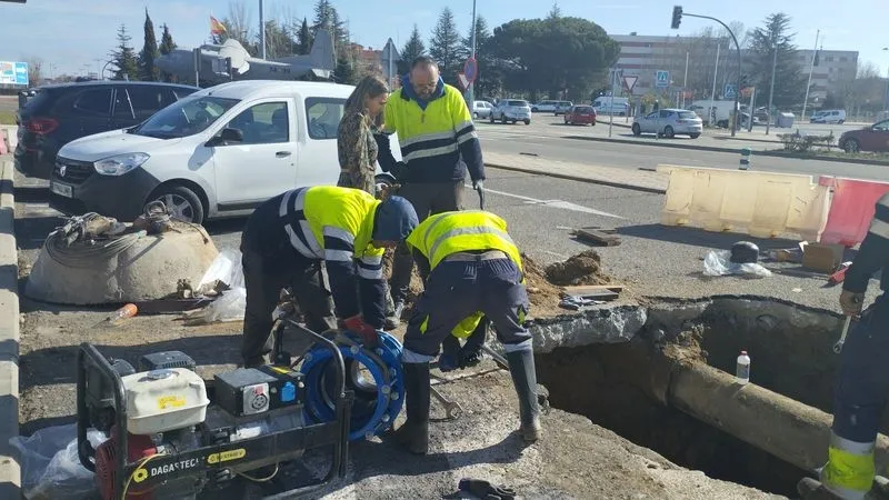 Obras de renovación de tuberías en Santa Marta.