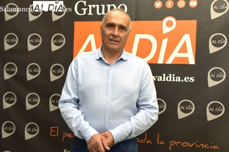 Pedro Agustín Martín, alcalde de Buenavista, en la sede de SALAMANCA AL DÍA. Foto Vanesa Martins