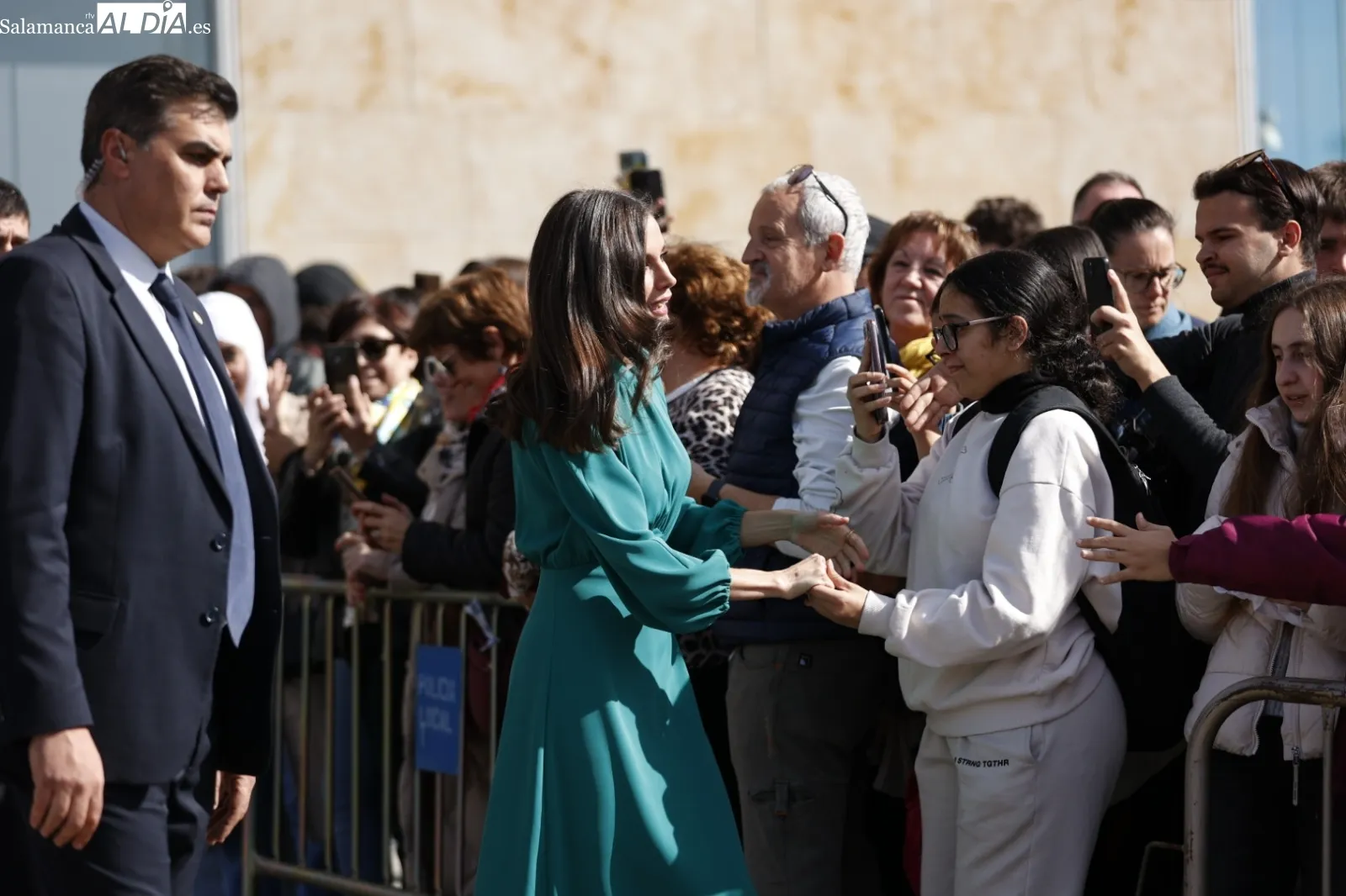 Despedida de la reina Letizia. Fotos: David Sañudo.