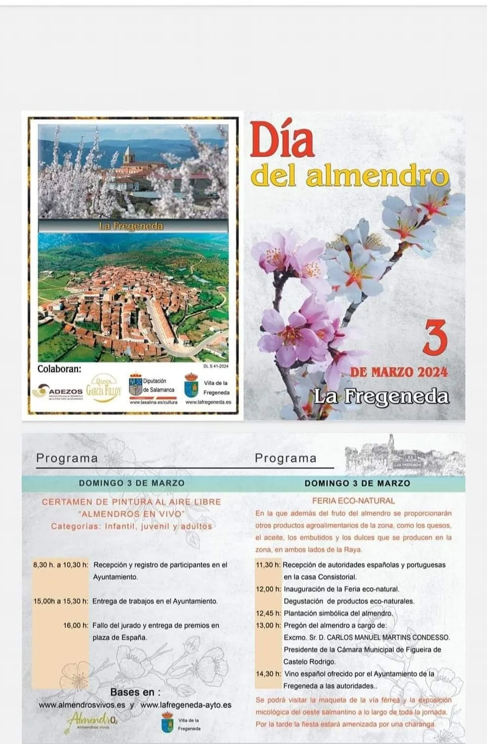 Foto 2 - La Fregeneda celebrar&aacute; el domingo 3 de marzo el 'D&iacute;a del Almendro'