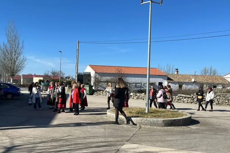 Celebración de la fiesta de las águedas en Villaseco de los Reyes
