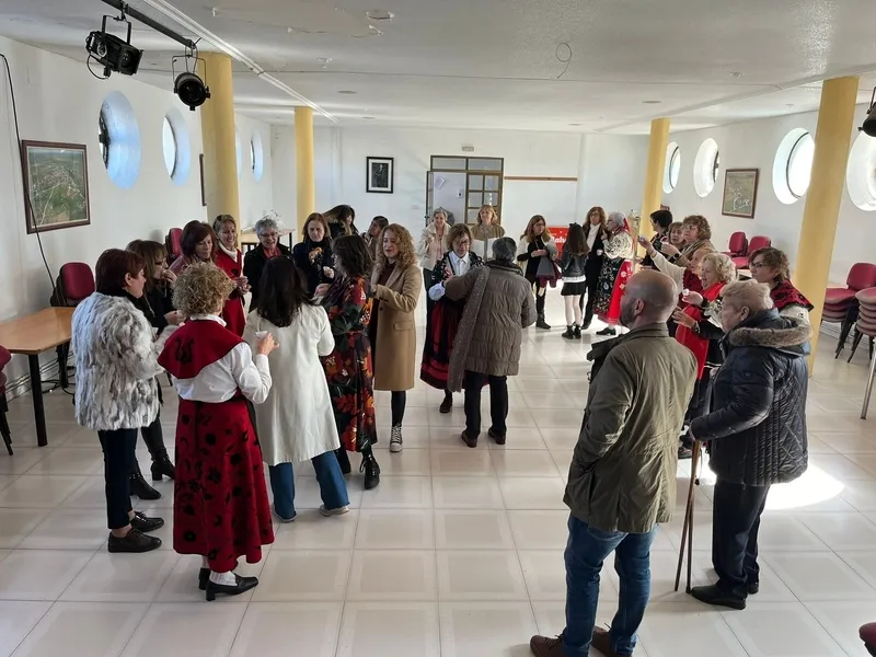 Celebración de la fiesta de las águedas en Villaseco de los Reyes