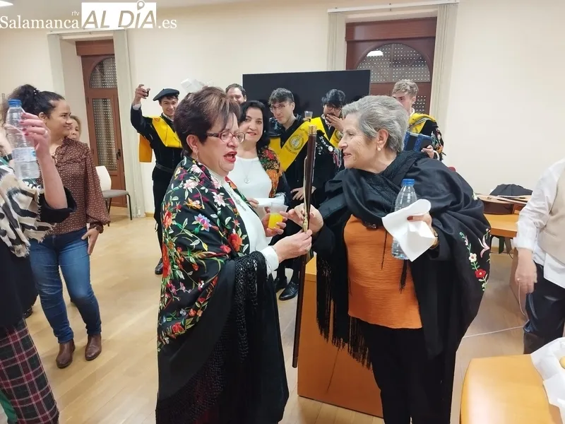Celebración de la fiesta de las águedas en Villarino de los Aires 