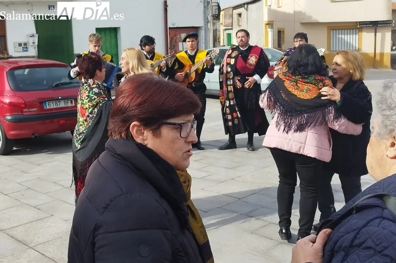 Celebración de la fiesta de las águedas en Villarino de los Aires 